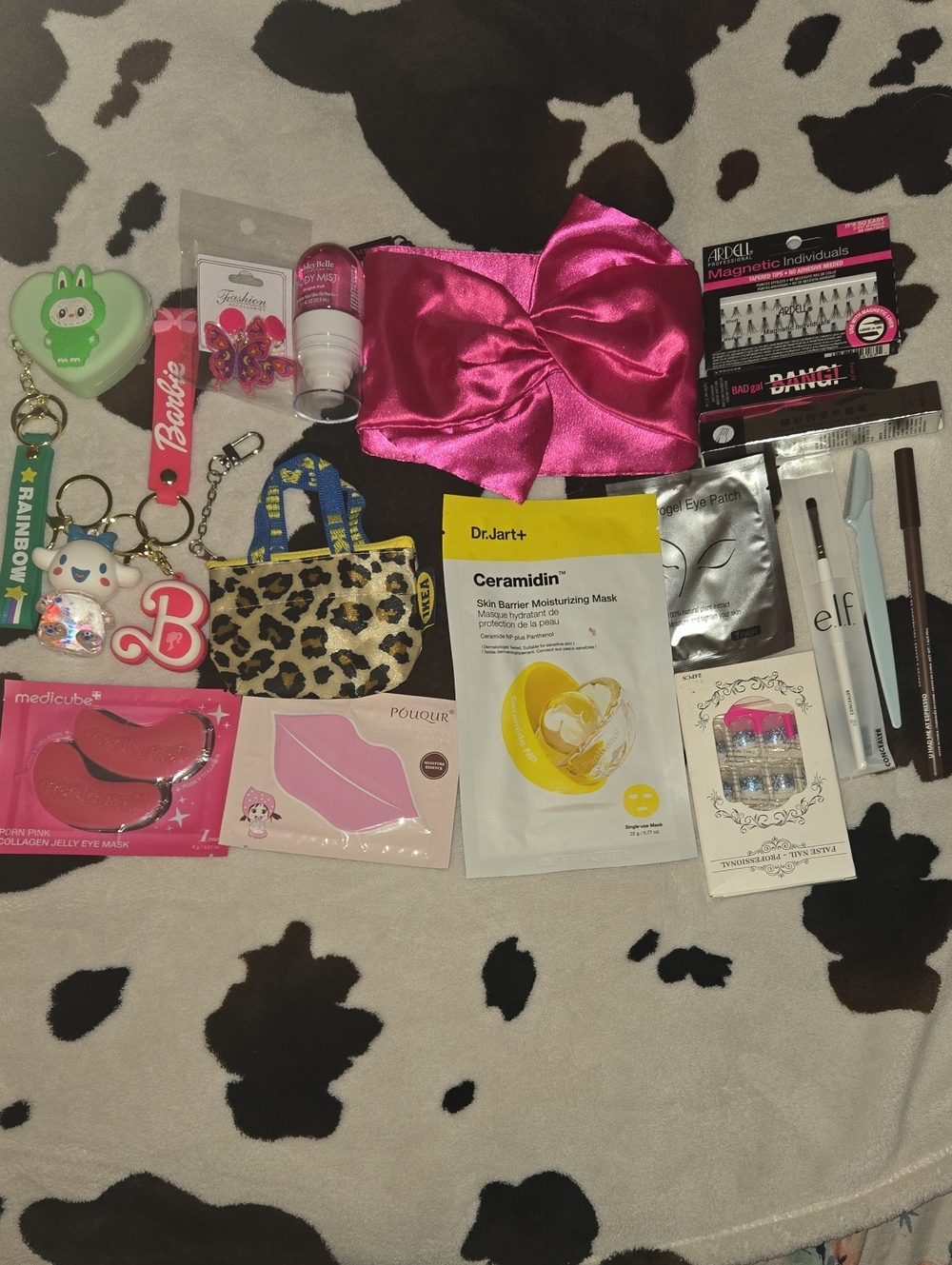 Pink Satin Bow Bag Bundle